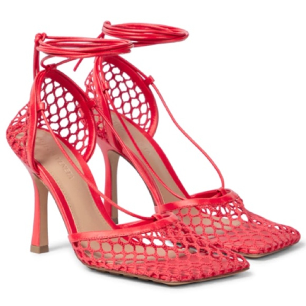 Bottega Veneta Sandal Net Heels Size 38